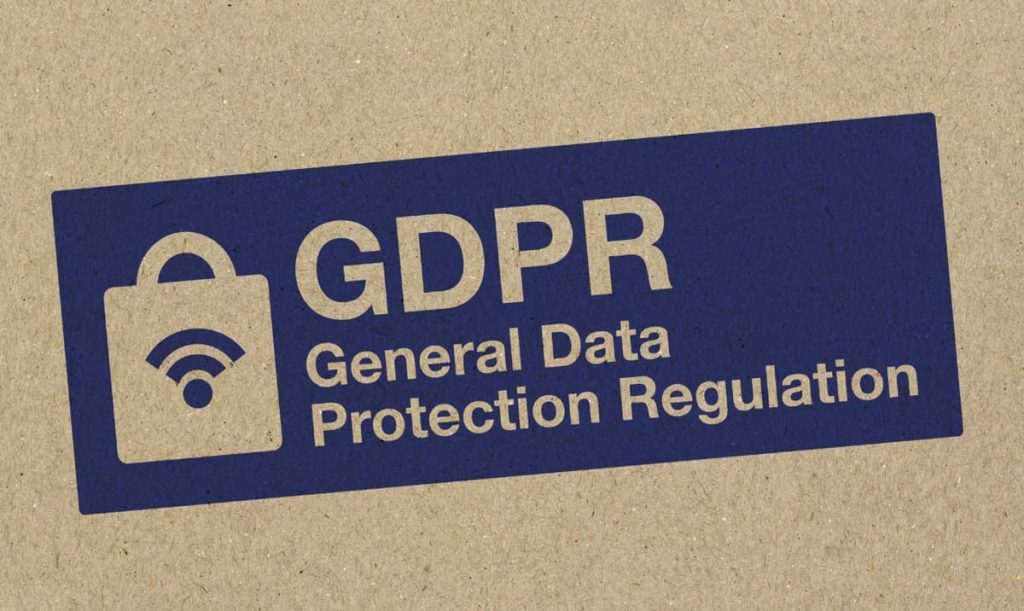 Testo Regolamento Generale Sulla Protezione Dei Dati Gdpr stampato su carta