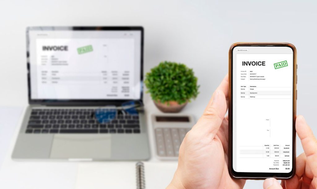 fatturazione via mobile e via computer